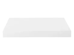 Estante flotante de pared MDF blanco brillo 40x23x3,8 cm