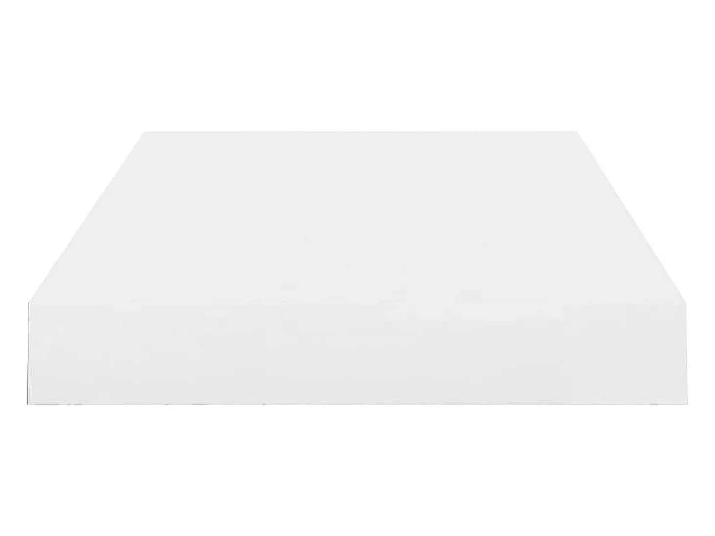 Estante flotante de pared MDF blanco brillo 40x23x3,8 cm