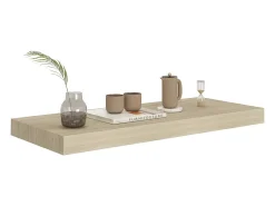 Estante flotante de pared roble 60x23,5x3,8 cm MDF