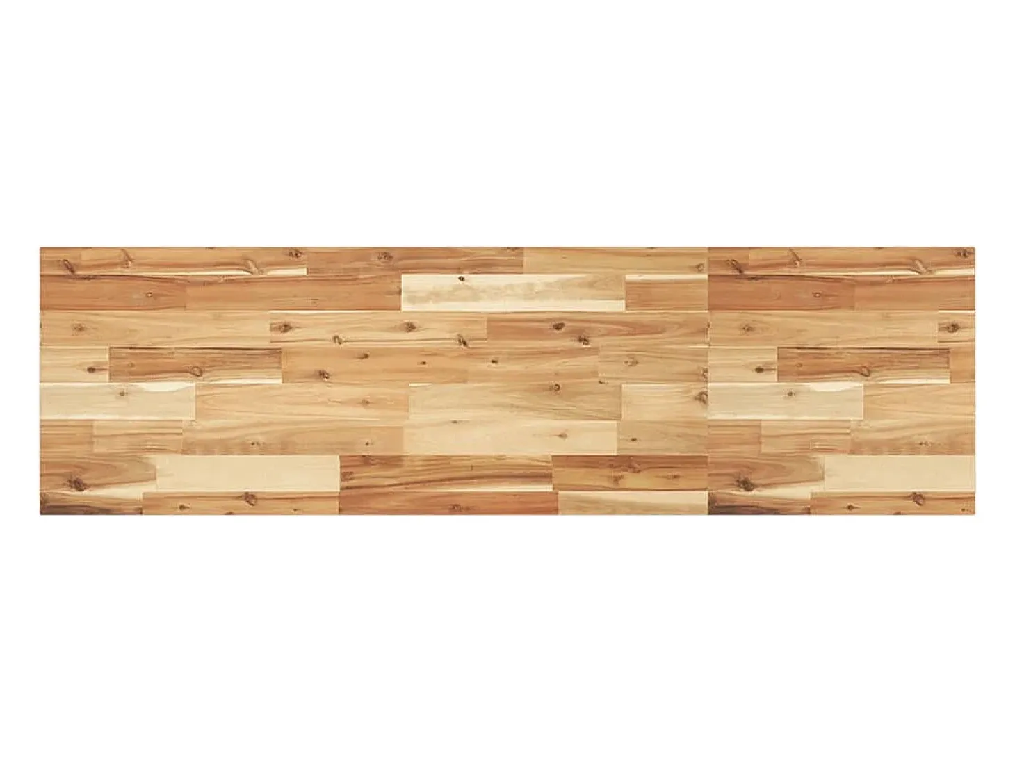 Estante flotante madera acacia maciza acabado aceite 160x40x2cm