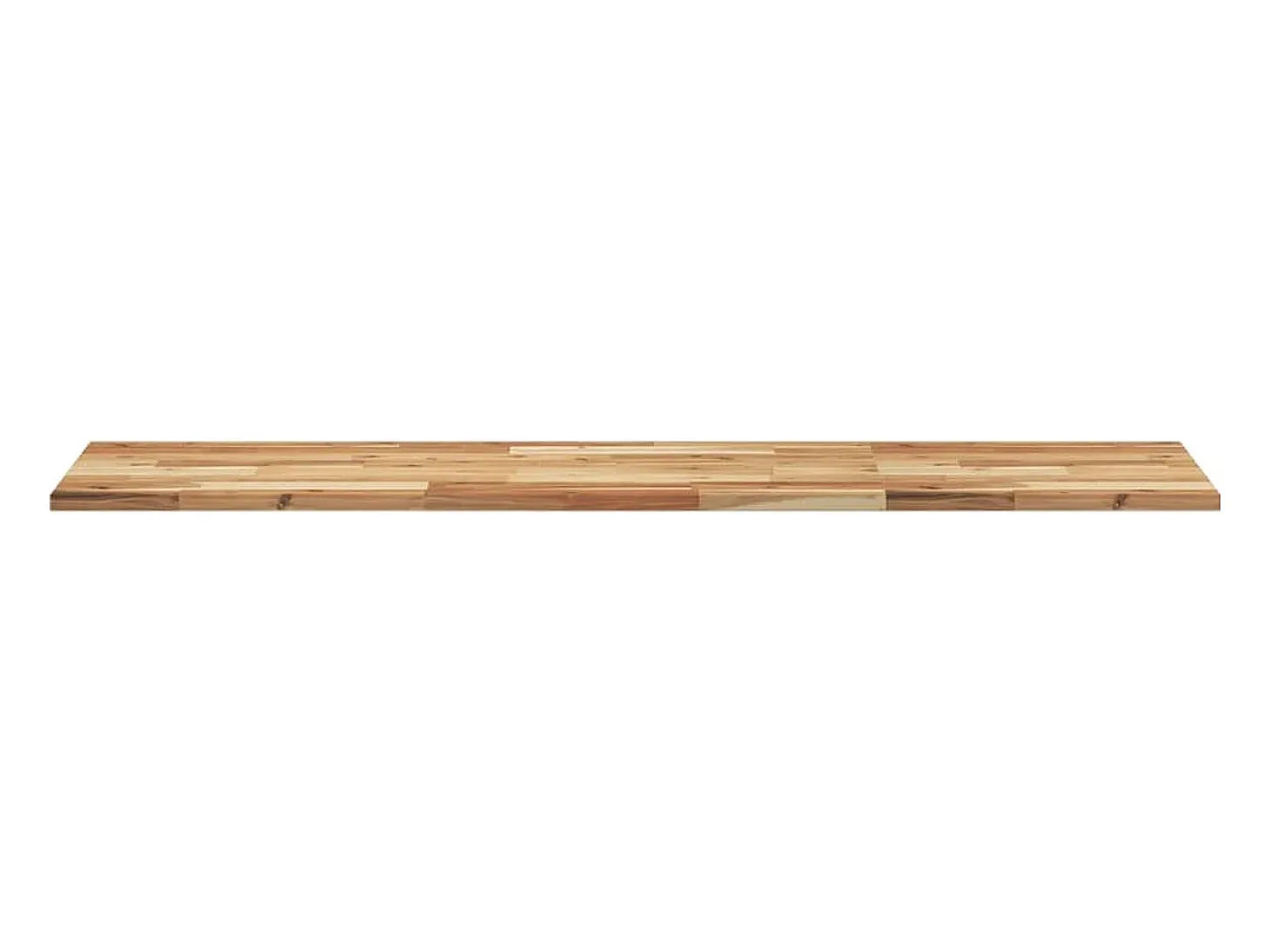 Estante flotante madera acacia maciza acabado aceite 160x40x2cm