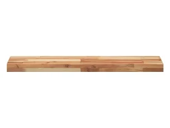 Estante flotante madera acacia maciza acabado aceite 100x20x4cm
