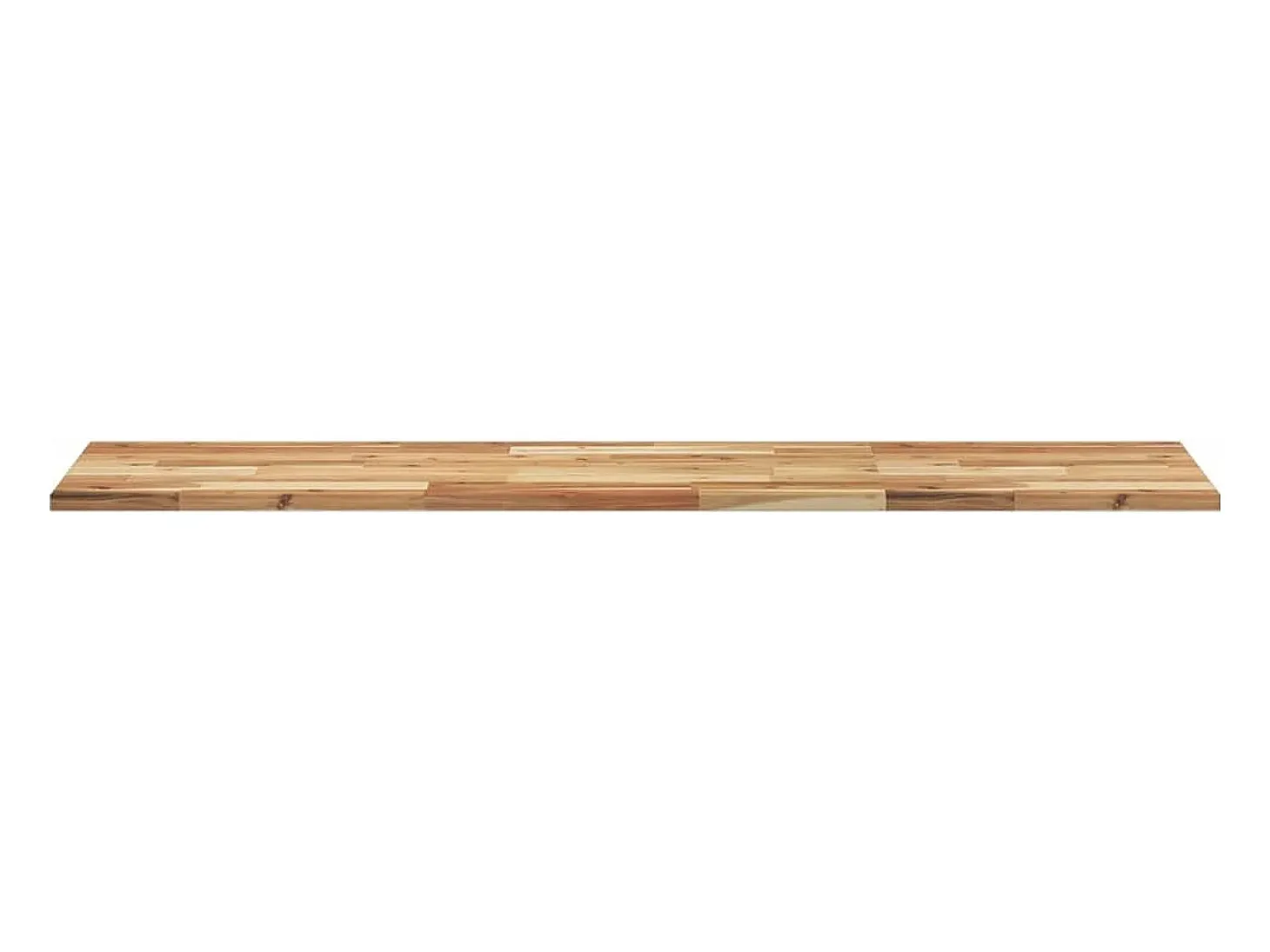 Estante flotante madera acacia maciza acabado aceite 140x40x2cm