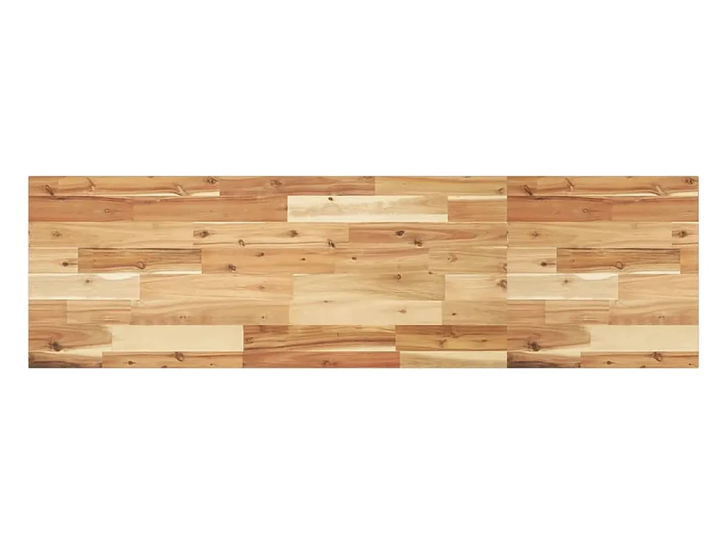 Estante flotante madera acacia maciza acabado aceite 140x40x2cm