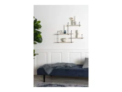 Estante Harlem, Marrón, 17,5x99x62 cm, Kendra Home