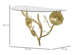 Estante Hoja 58, Oro, 60x30x40 cm, Kendra Home