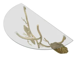 Estante Hoja 58, Oro, 60x30x40 cm, Kendra Home