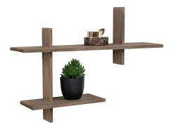 Estante Ovada, Marrón, 15x60x44 cm, Kendra Home