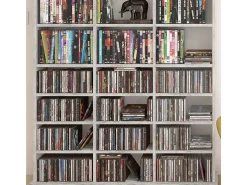 Estante para CDs hormigón 105.4x19x136 jukebox