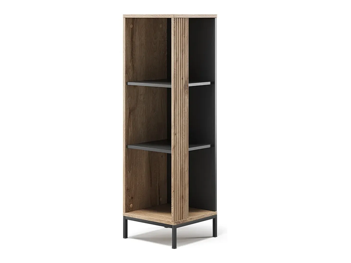Estante para CDs roble vikingo 36x36x120 eliza