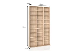 Estante para CDs sonoma 102x16x178 jukebox