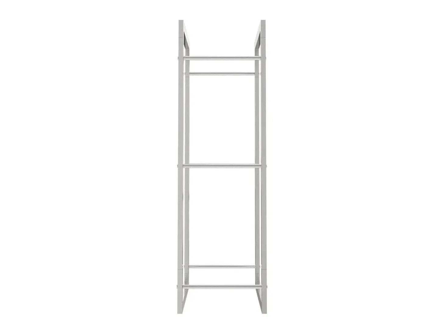 Estante para leña acero inoxidable 50x28x94 cm ES248349