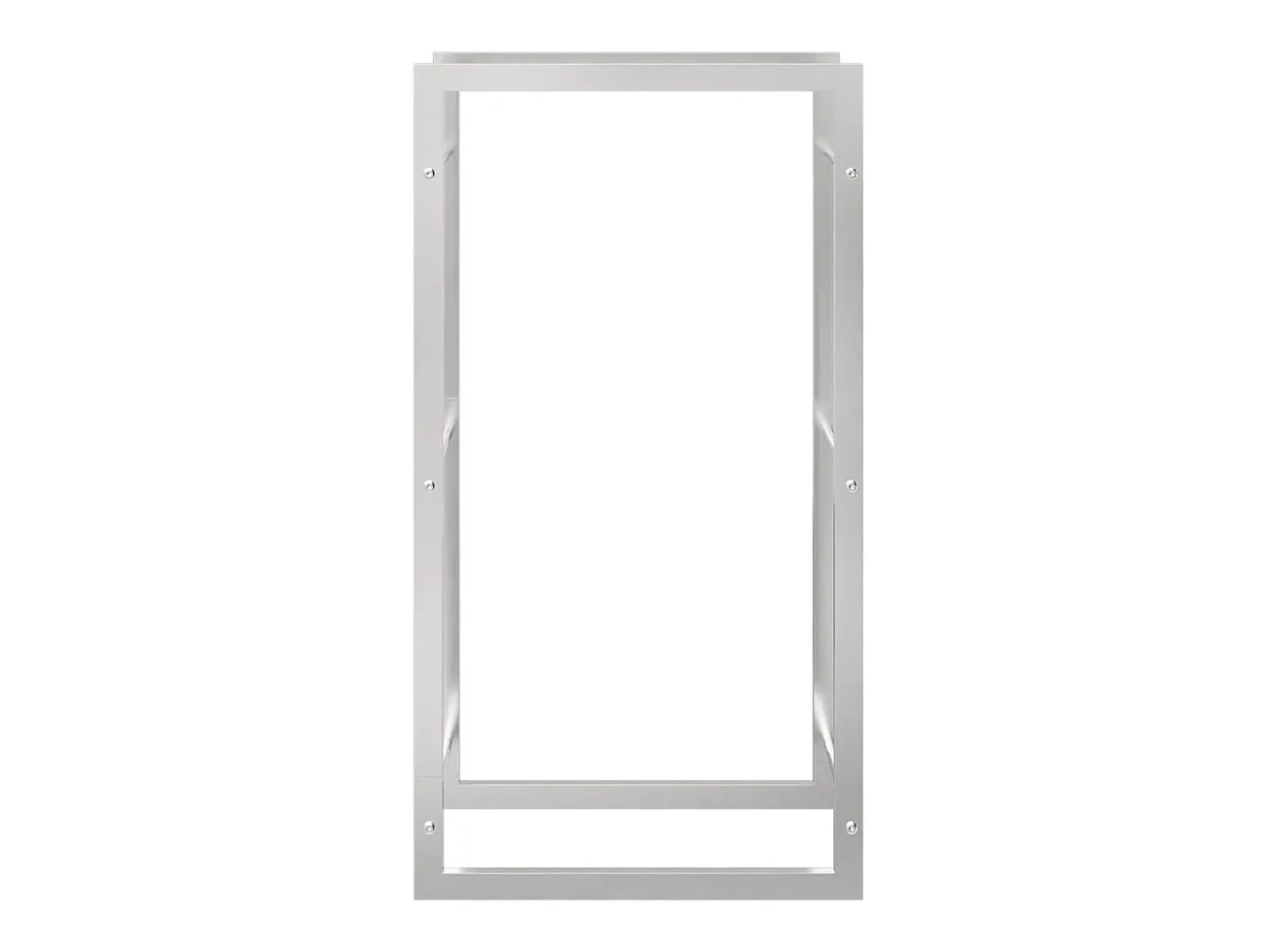 Estante para leña acero inoxidable 50x28x94 cm ES248349