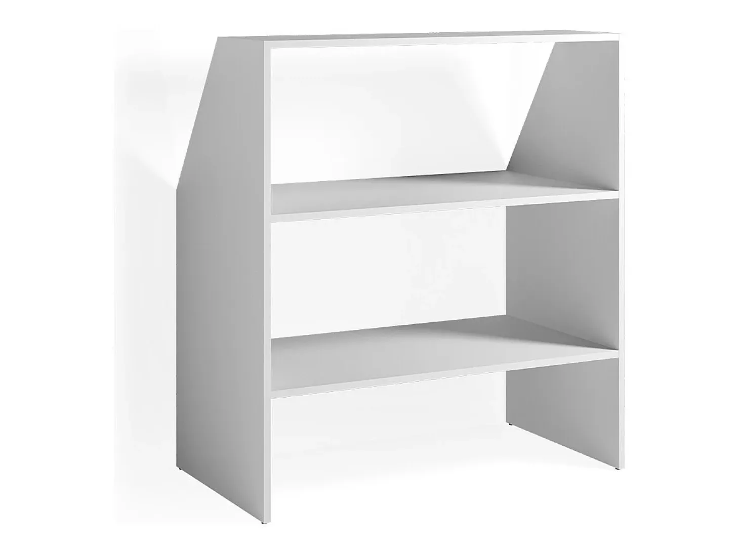 Estante para techo inclinado blanco 90x50x100