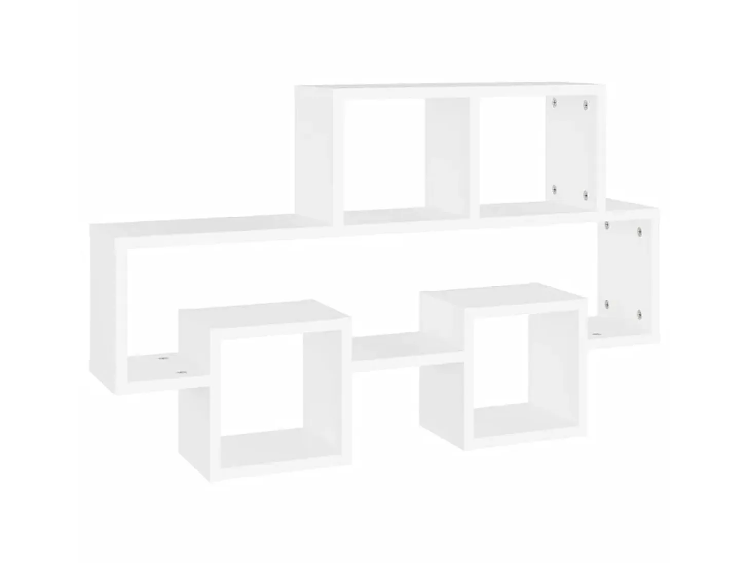 Estante pared forma coche madera ingeniería blanco 82x15x51 cm ES57218