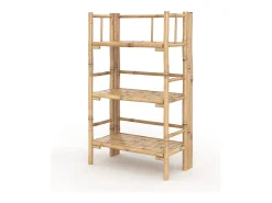 Estante rectangular plegable de bambú - Bami