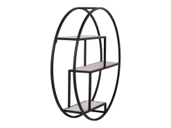 Estante Rotterdam, Negro, 14x62x62 cm, Kendra Home