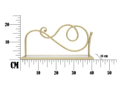 Estante VKH226, Oro, 41,5x18x20,5 cm, Kendra Home