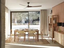 Estantería de madera maciza de mango marrón claro