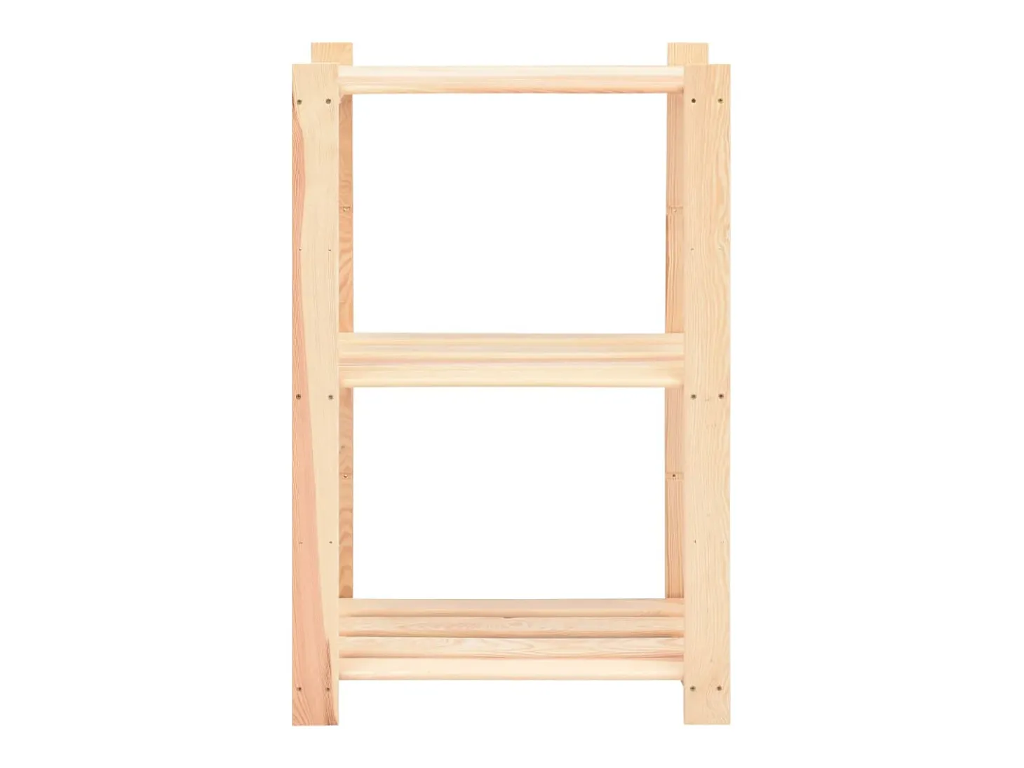 Estantería 3 niveles 5 unidades madera pino maciza 150 kg ES319682