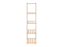 Estantería 5 niveles 2 unidades madera pino maciza 250 kg ES232845