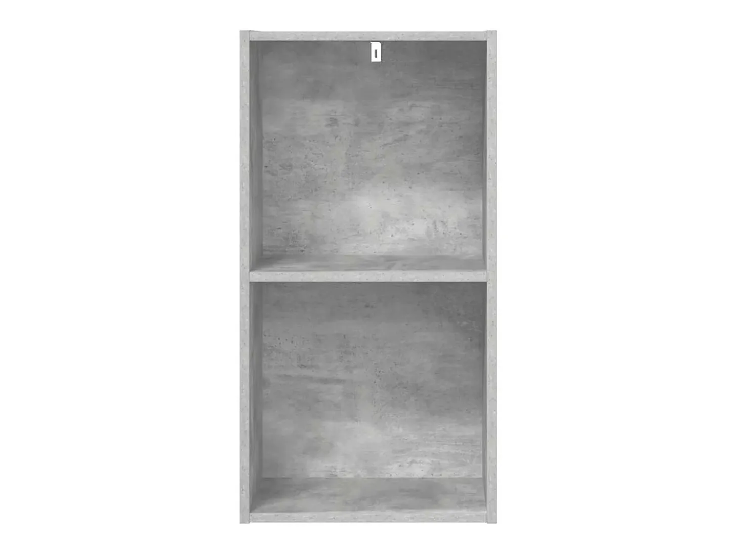 Estantería 2 niveles contrachapada gris hormigón 40x30x76,5cm