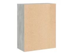 Estantería 2 niveles contrachapada gris hormigón 60x30x76,5cm