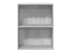 Estantería 2 niveles contrachapada gris hormigón 60x30x76,5cm