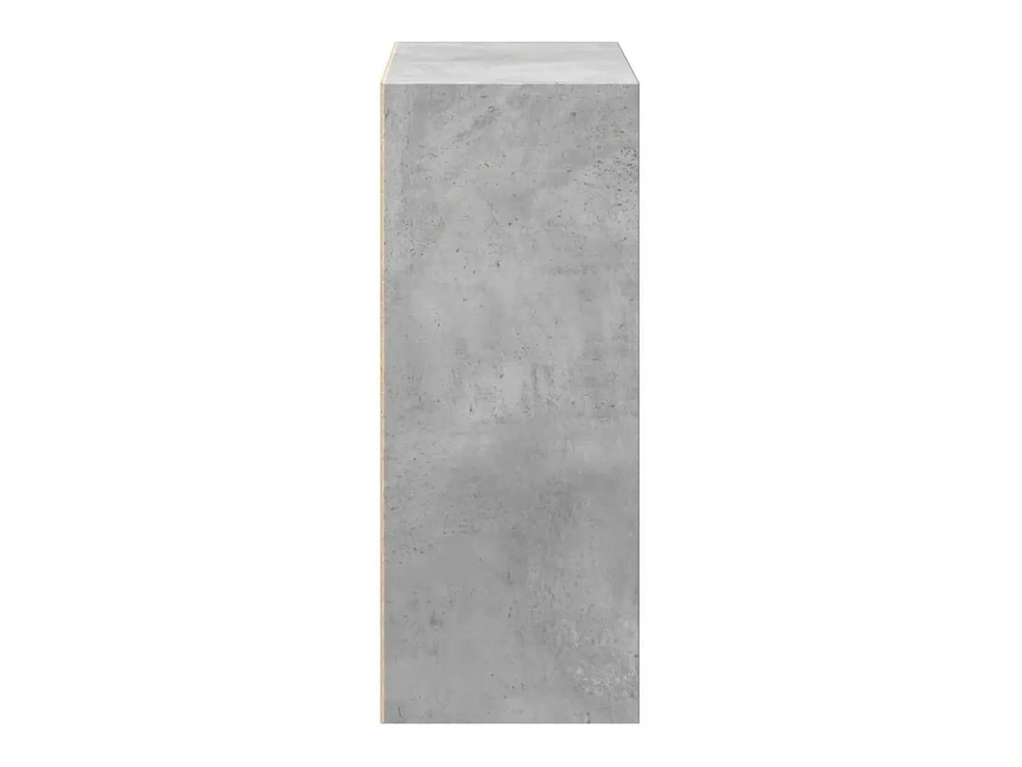 Estantería 2 niveles contrachapada gris hormigón 60x30x76,5cm