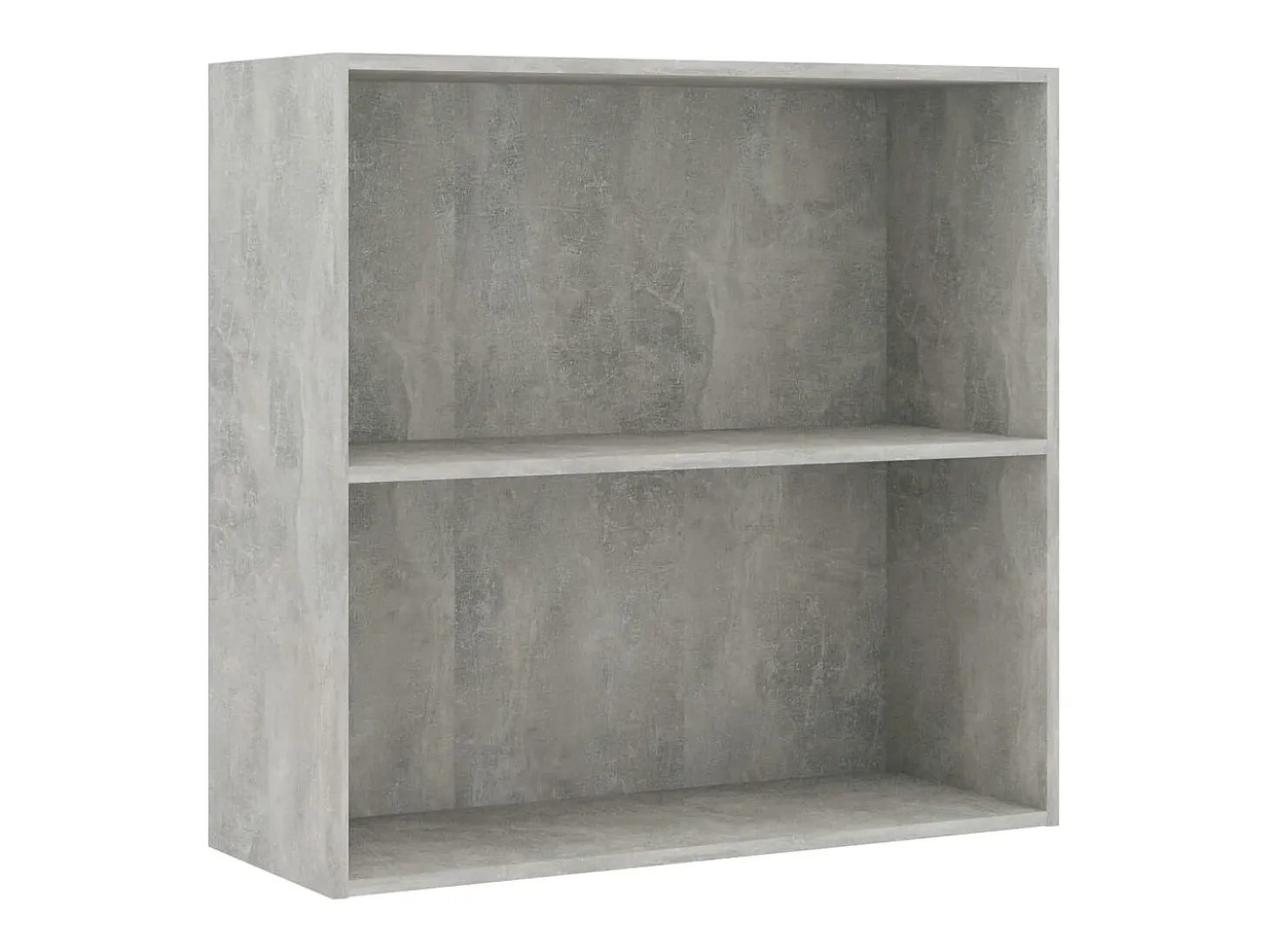 Estantería 2 niveles contrachapada gris hormigón 80x30x76,5cm