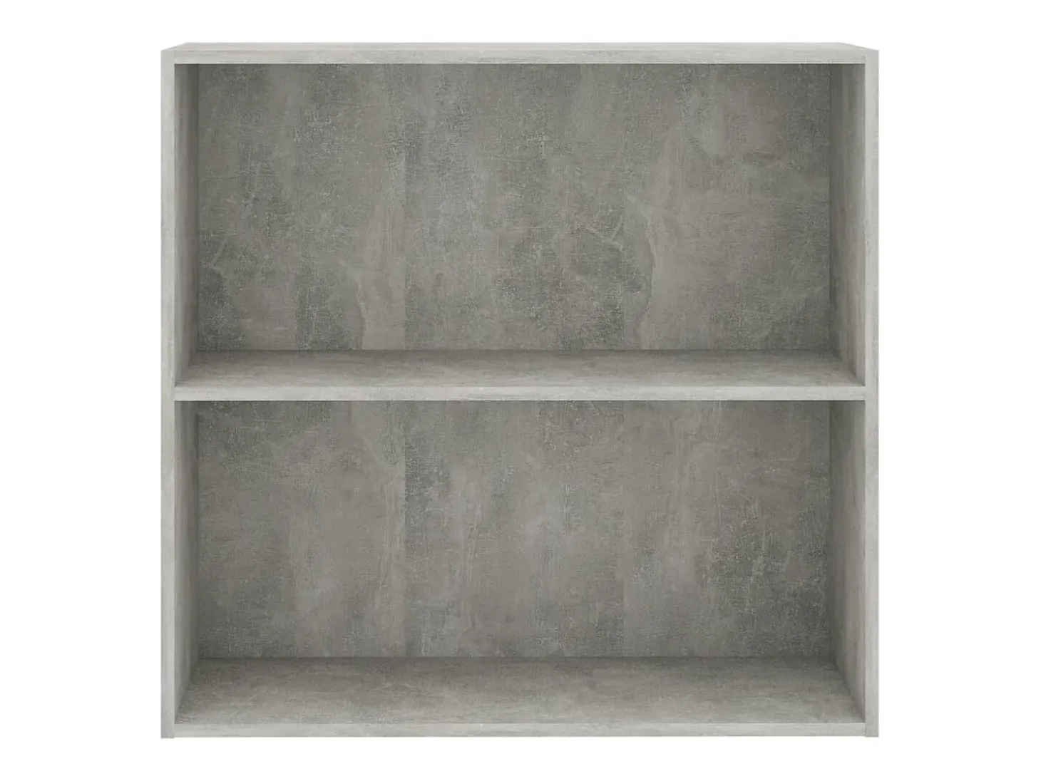 Estantería 2 niveles contrachapada gris hormigón 80x30x76,5cm