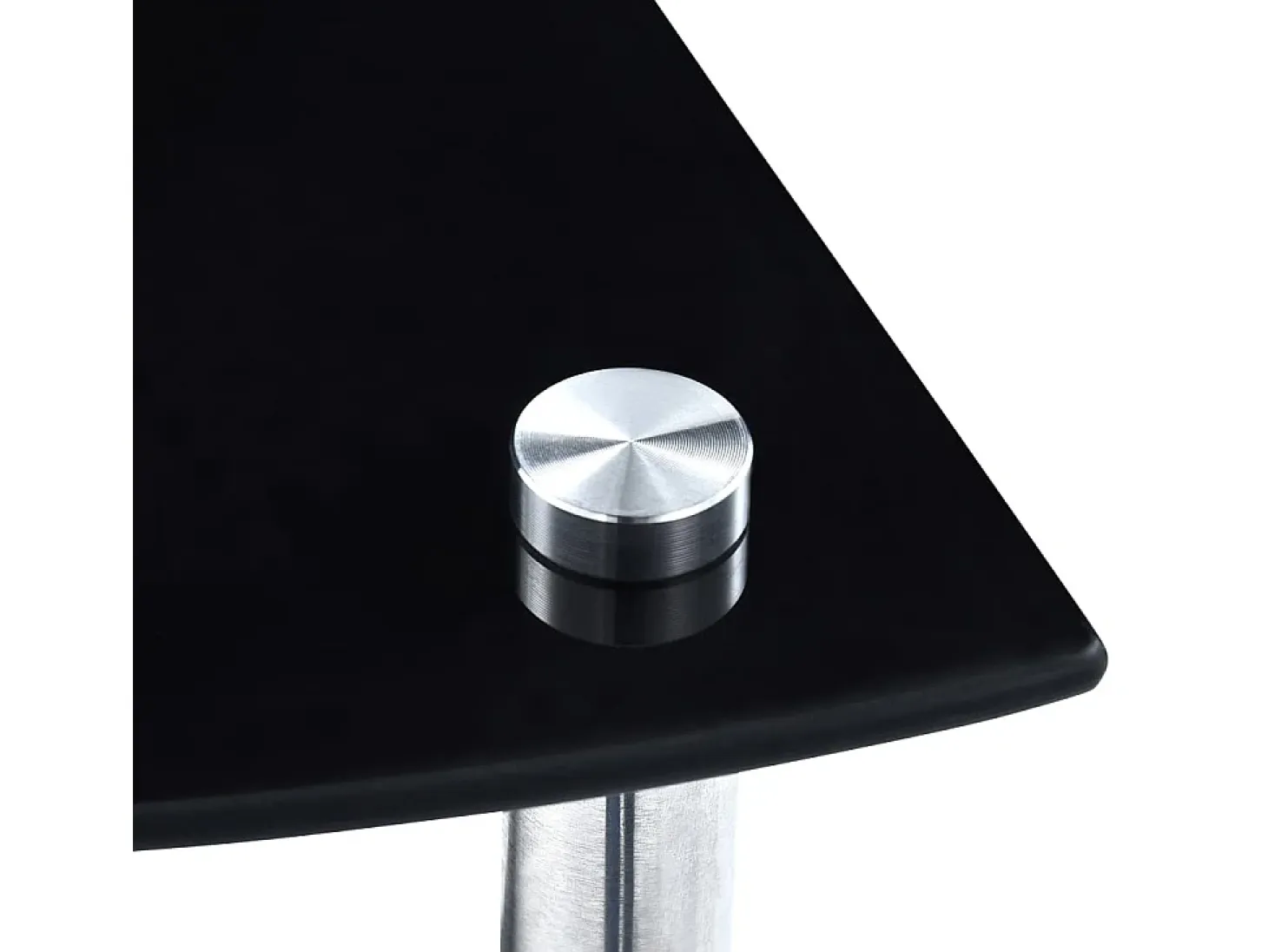 Estantería 4 niveles cristal templado negro 30x30x100 cm