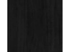 Estantería 2 niveles madera maciza de pino negra 100x30x70 cm