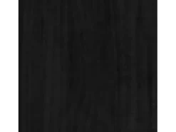 Estantería 2 niveles madera maciza de pino negra 100x30x70 cm