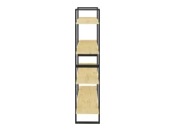 Estantería 4 niveles madera maciza de pino 100x30x140 cm