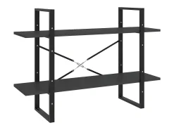 Estantería 5 niveles madera ingeniería gris 100x30x175 cm