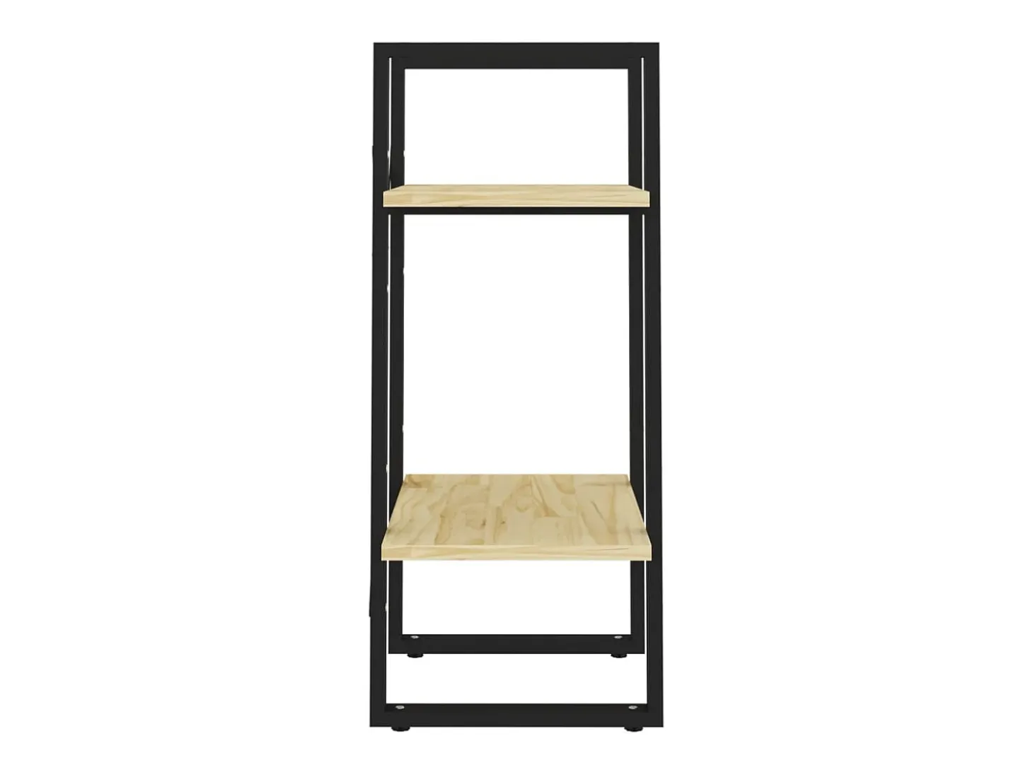 Estantería 2 niveles madera maciza de pino 40x30x70 cm
