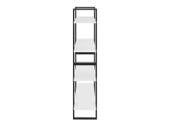 Estantería 4 niveles madera contrachapada blanco 100x30x140 cm