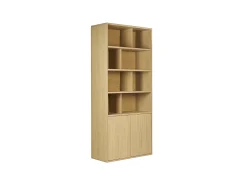 Estantería acabado de madera clara de roble 92 cm - NAGANO