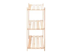 Estantería almacenaje 3 niveles madera pino maciza 150 kg ES705579