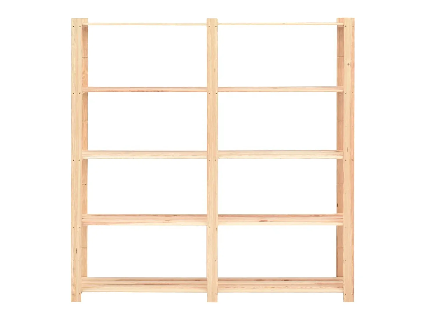 Estantería almacenaje 5 niveles madera pino maciza 500 kg ES675585
