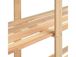 Estantería almacenaje 5 niveles madera pino maciza 500 kg ES675585