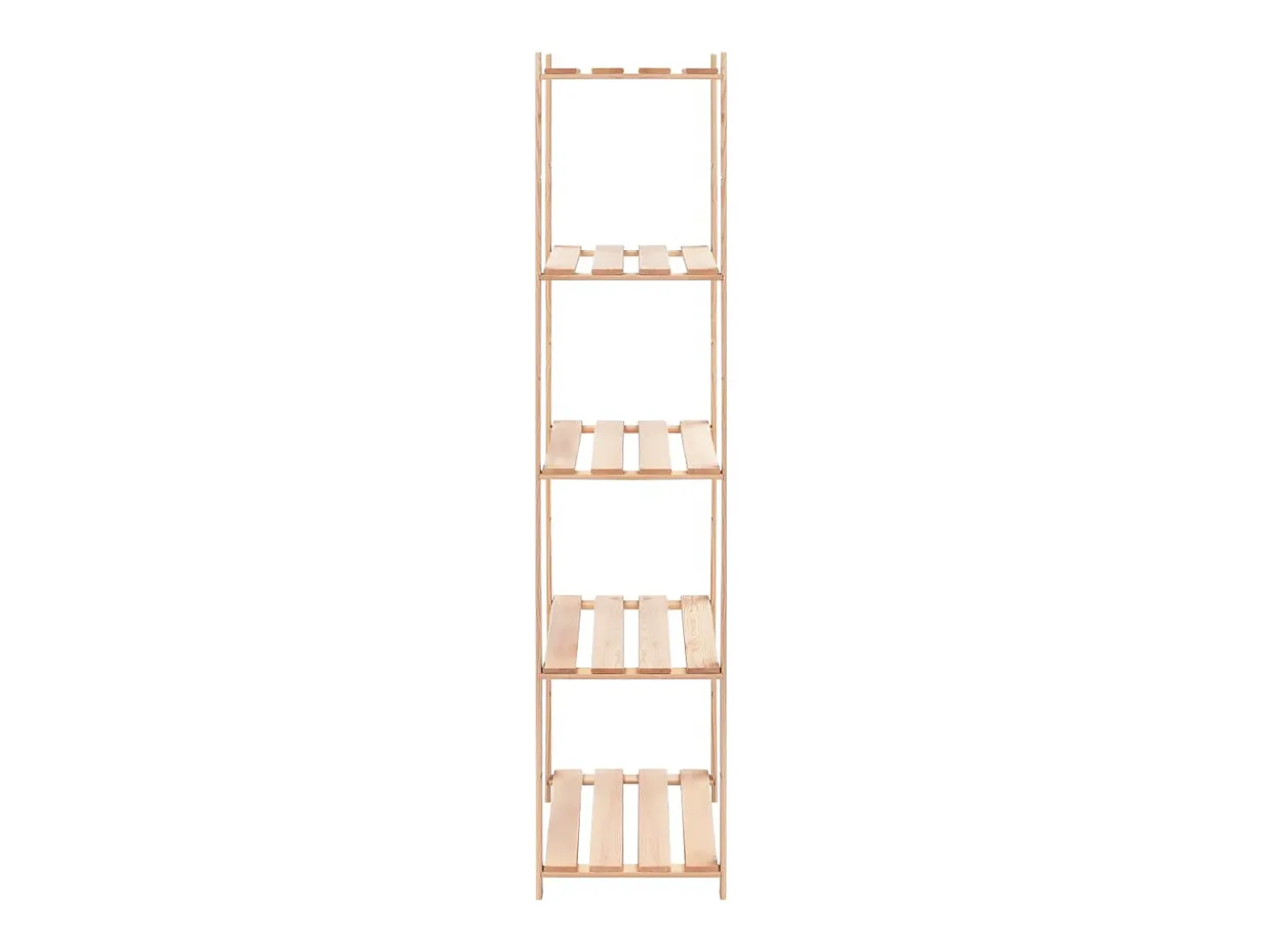 Estantería almacenaje 5 niveles madera pino maciza 250 kg ES758631
