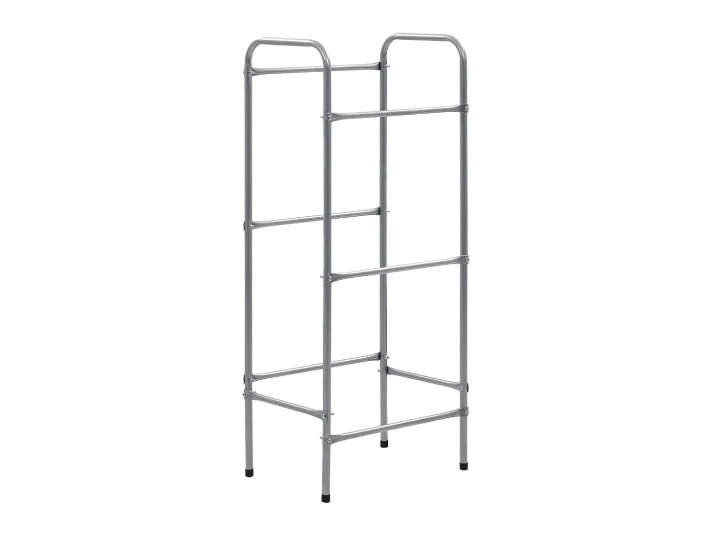 Estantería almacenaje para 3 cajas acero plateado 50x33x116 cm ES740605