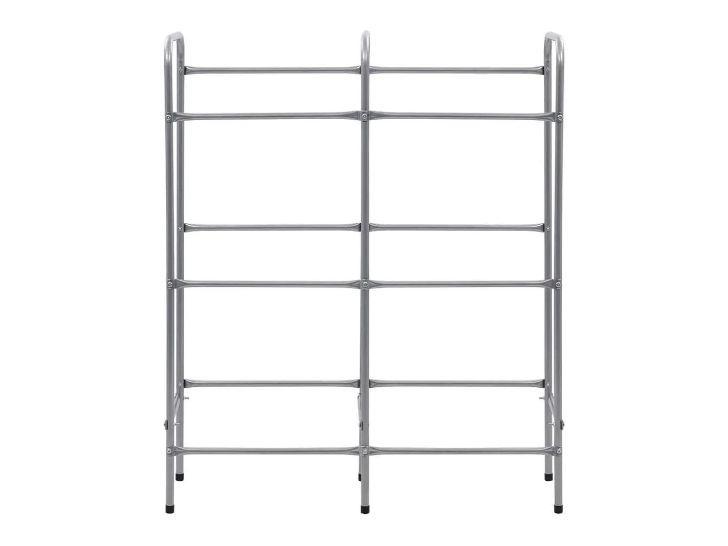 Estantería almacenaje para 6 cajas acero plateado 96x33x116 cm ES452409