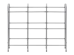 Estantería almacenaje para 9 cajas acero plateado 145x33x116 cm ES963189