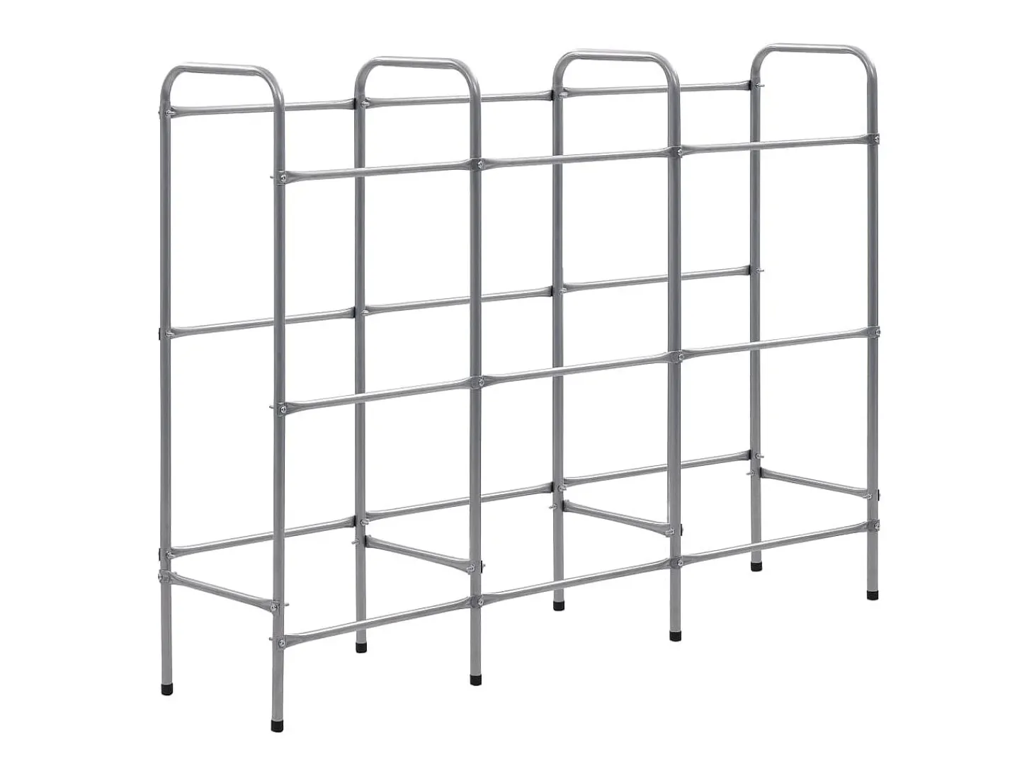Estantería almacenaje para 9 cajas acero plateado 145x33x116 cm ES963189
