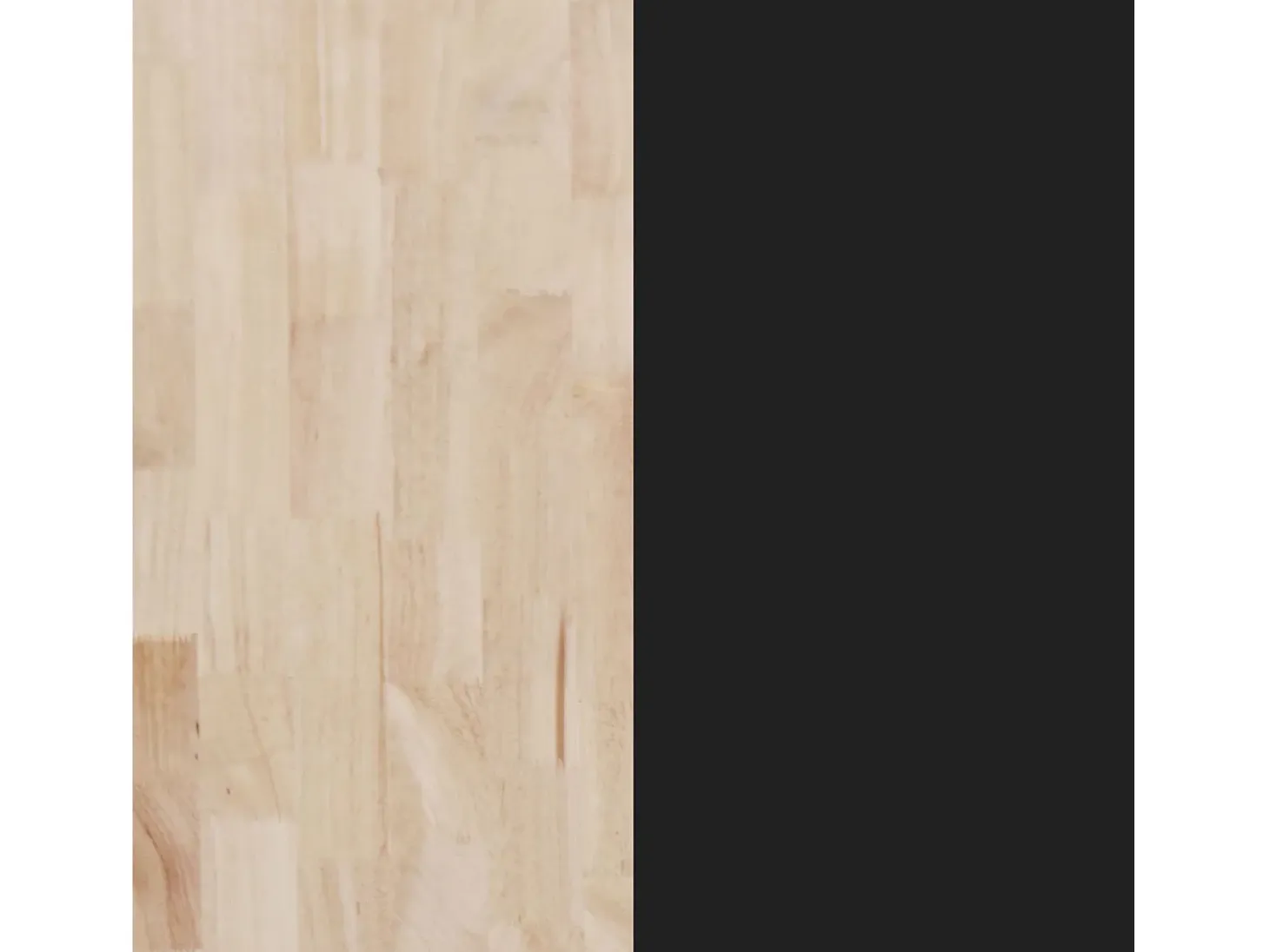 Estantería alta de 4 baldas en madera de roble y estructura en negro 180 cm Padma Negro - Roble