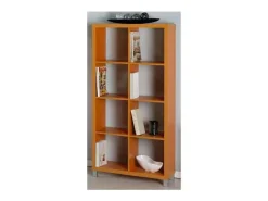 Estantería alta kubox 2x4 acabado maple, 146 cm(alto)76 cm(ancho)29 cm(fondo) .