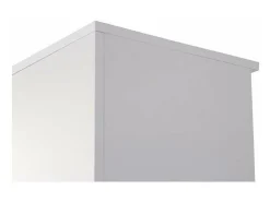 Estantería alta para oficina o estudio acabado blanco, 208.8 cm(alto)93 cm(ancho)42.5 cm(